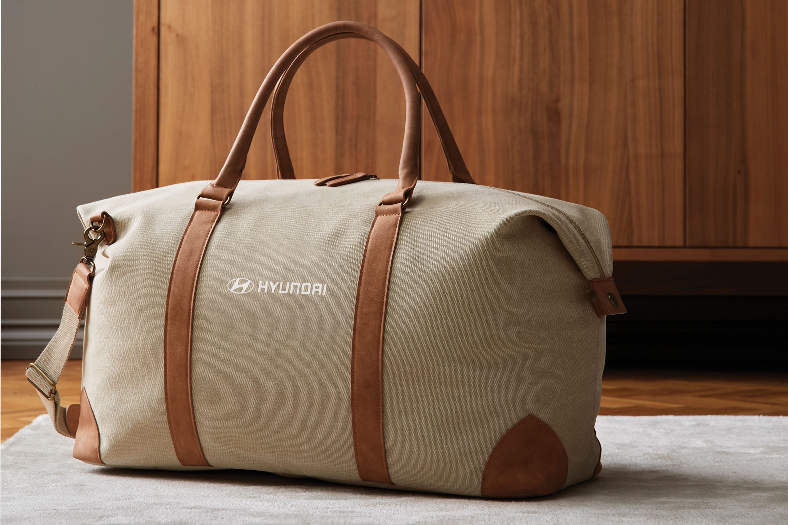 Nachhaltige Tasche mit Werbedruck Hyundai aus Canvas